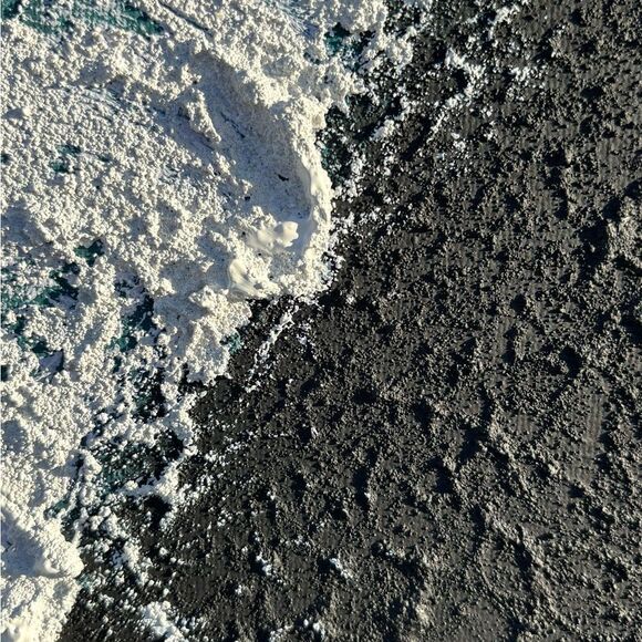 Sandy Ocean Acrylic blue black Painting on Canvas 8*10 inches Wall Art - Picture 4 of 6